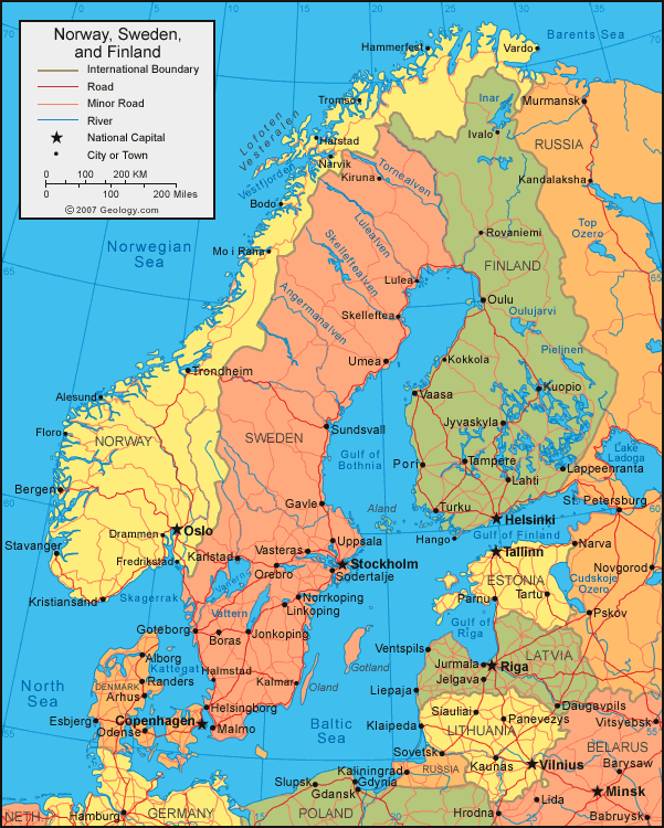 خرائط واعلام النرويج 2012   -Maps and flags of Norway 2012