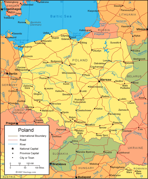 خرائط  واعلام بولندا 2012 -Maps and flags of Poland 2012