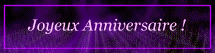 Anniversaires