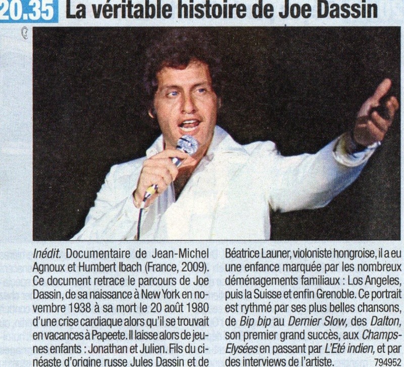 Blog de barzotti83 : Rikounet 83, France 3 diffuse ce 20 mai 2009 "La véritable histoire de Joe dassin"