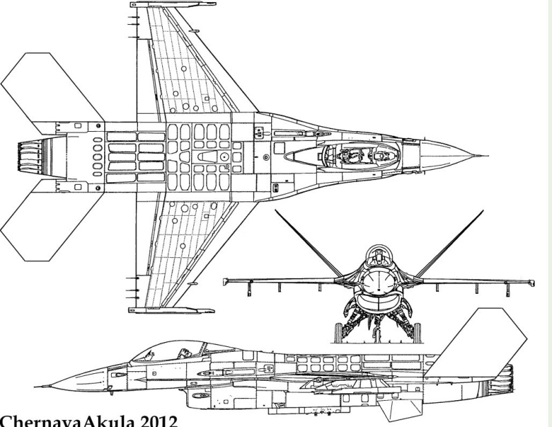 F16 истребитель чертежи